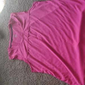 Pink athletic muscle shirt